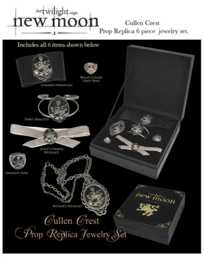 Twilight new moon boite collector réplique 6 bijoux Coffret neuf 
