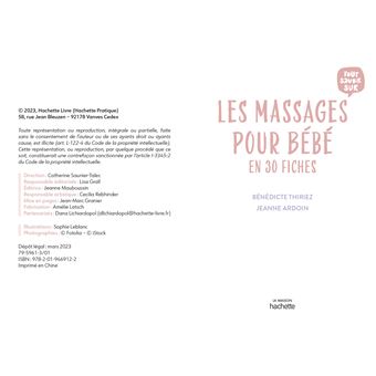 Les massages pour bébé en fiches