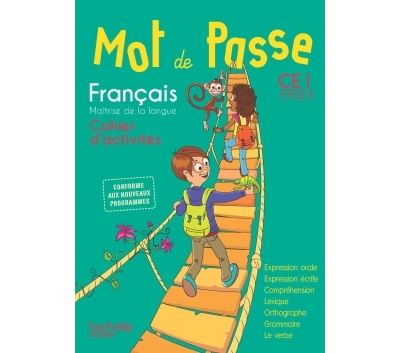 Mot de Passe Français CE1 Cycle 2, Cahier d'activités, Workbook