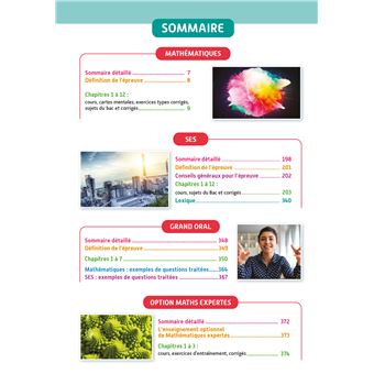 Objectif BAC Ma compil' de spécialités Maths et SES + Grand Oral + option Maths expertes