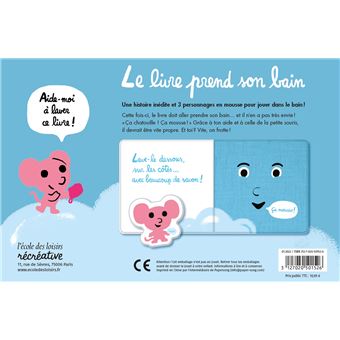 Le livre prend son bain - (Livre de bain)