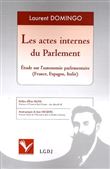 Les actes internes du parlement