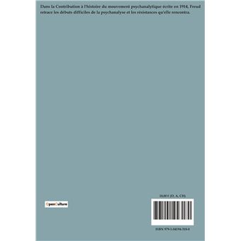 Contribution à l'histoire du mouvement psychanalytique