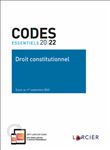Code essentiel Droit constitutionnel 2022 - À jour au 1er septembre 2022