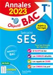Annales Objectif BAC 2023 - Spécialité SES