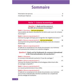 Annales Objectif BAC 2023 - Spécialité SES