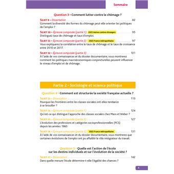 Annales Objectif BAC 2023 - Spécialité SES