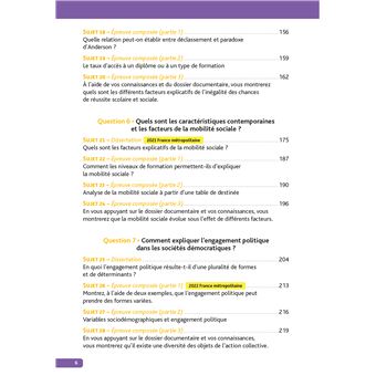 Annales Objectif BAC 2023 - Spécialité SES