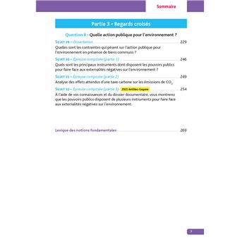 Annales Objectif BAC 2023 - Spécialité SES