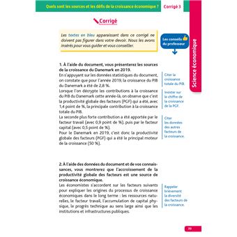 Annales Objectif BAC 2023 - Spécialité SES