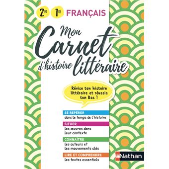 Mon carnet d'histoire littéraire - 2ème/1ère 2020