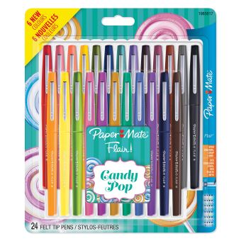 Stylo feutre Paper Mate BL/24 Flair Candy Pop - 1