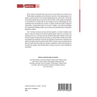 La formation, champ de recherche