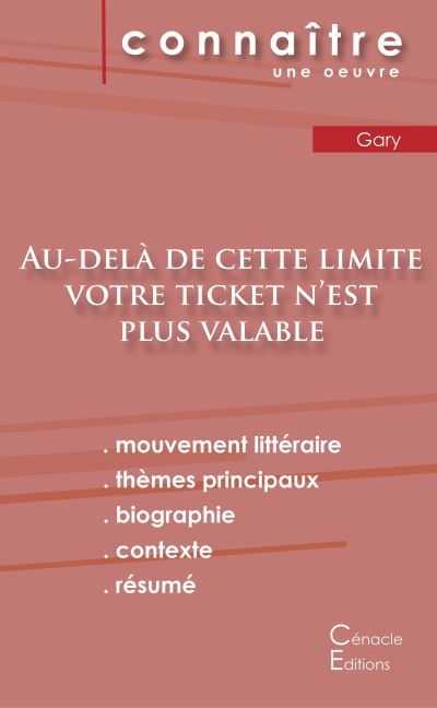 Fiche de lecture Au-delà de cette limite votre ticket n'est plus valable (Analyse littéraire de référence et résumé complet)