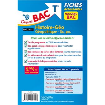Objectif BAC Fiches Spécialité Histoire-géo, géopolitique, sciences politiques Tle