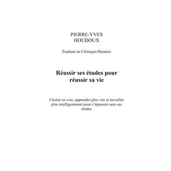 Réussir ses études pour réussir sa vie !
