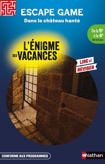 Enigme des vacances Escape game 5e-4e - Dans le château de Krennamzer