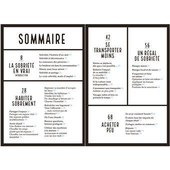 Sobriété (la vraie), mode d emploi