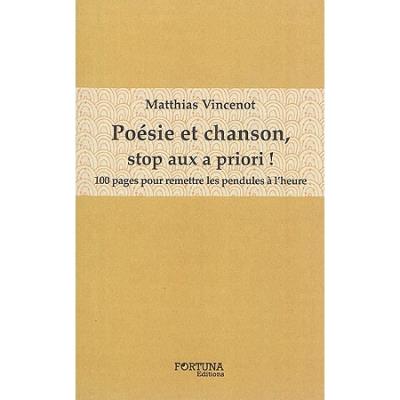 Poésie et chanson, stop aux a priori !