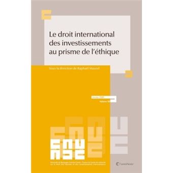 Le droit des investissements au prisme de l ethique