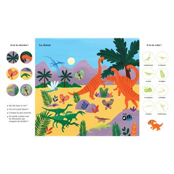 101 choses à trouver et à coller: Les dinosaures