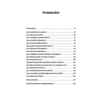 Qui a mangé la première huître ? - Et autres grandes premières de l'Histoire