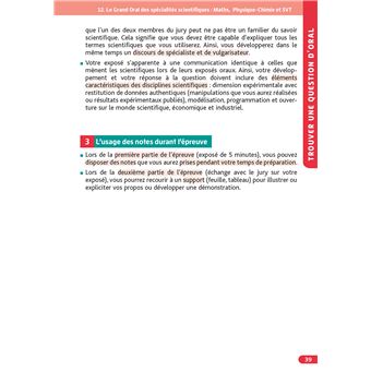 Objectif BAC Grand Oral Tle générale