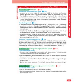 Objectif BAC Grand Oral Tle générale