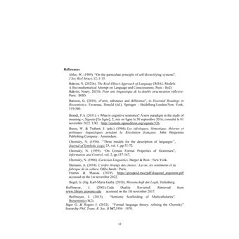 The Manifold Object of Language