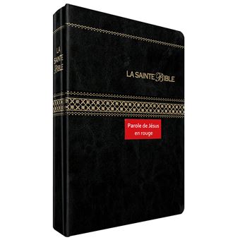 Segond 1910 noire onglets, Paroles de Jésus en rouge