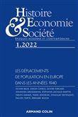 Histoire, Economie et Société 1/2022 Réfugiés et déplacés en Europe dans les années 1940