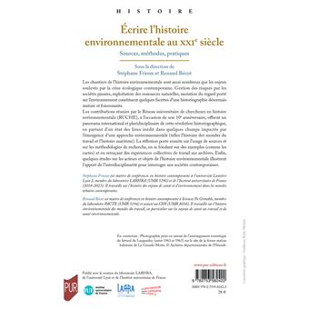 Écrire l'histoire environnementale au XXIe siècle