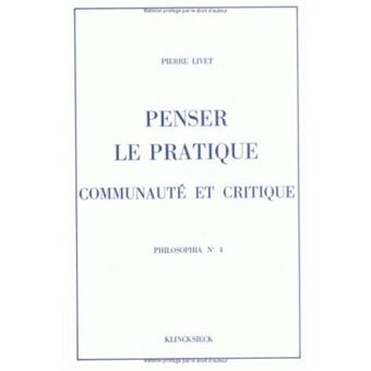 Penser le pratique, communauté et critique