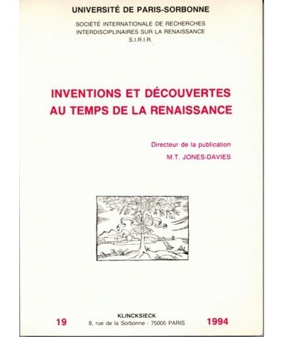 Inventions et découvertes au temps de la Renaissance - Marie-Thérèse Jones-Davies - (donnée non spécifiée)