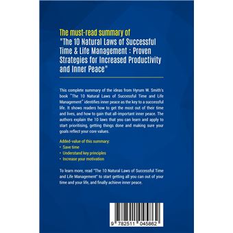 Summary: The 10 Natural Laws of Successful Time & Life Management