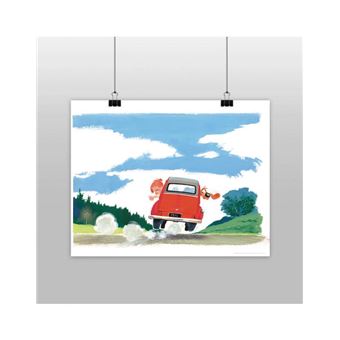 Affiche Boule et Bill L'école est Finie