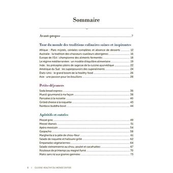 Cuisine healthy du monde entier