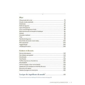 Cuisine healthy du monde entier