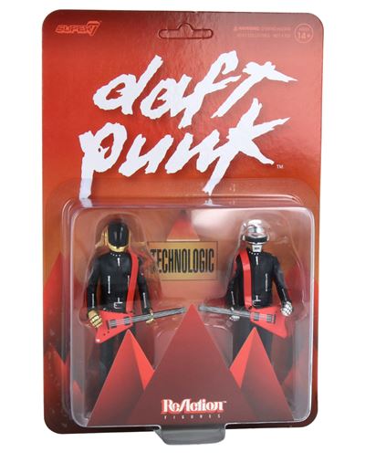 Set 2 Figurines Daft Punk Human After All / Super Seven Reaction