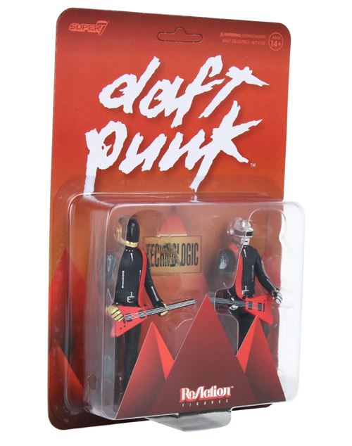 Set 2 Figurines Daft Punk Human After All / Super Seven Reaction