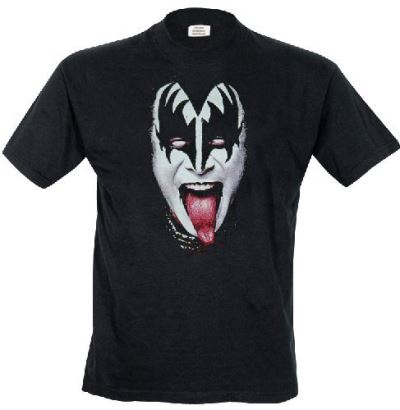 Gene face/mens/black/l/tee shirt