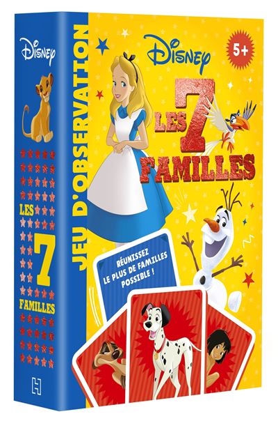 Disney jeux de cartes des 7 familles