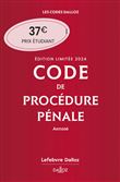 Code de procédure pénale 2024 annoté. Édition limitée