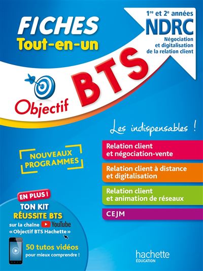 Objectif BTS Fiches  Tout-en-un BTS NDRC  - Nouveaux programmes