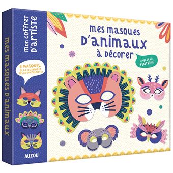 Mon coffret d'artiste - mes masques d'animaux à décorer