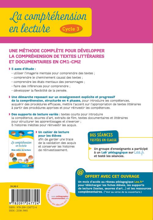 La Comprehension En Lecture Cycle 3 Broche Odile Espinoza Anne Popet M T Leclercq Livre Tous Les Livres A La Fnac