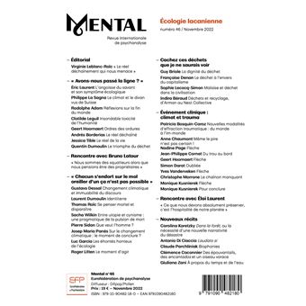 Mental n°46 : Ecologie Lacanienne - Nov 2022