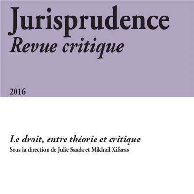 Jurisprudence - revue critique 2016