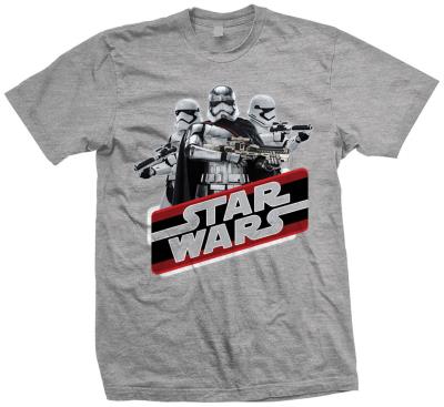 Tee-shirt Star wars Ep7 Phasma Vintage grey taille large