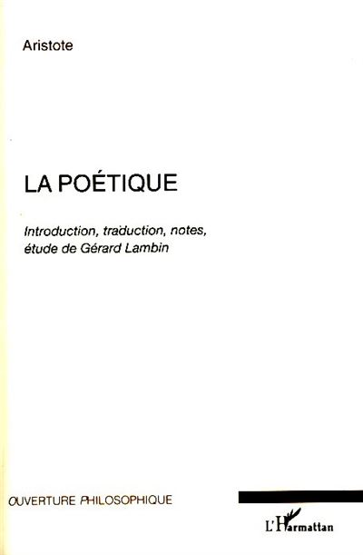 La poétique -  Aristote - broché